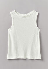 Sian Garment Dyed Organic Cotton Tank Top | Chalk