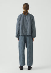 Hickory Stripe Denim Jacket | Ecru/Indigo