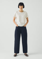 Indigo Denim Tapered Trousers | Indigo