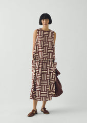 Patchwork Stripe Block Print Top | Sable