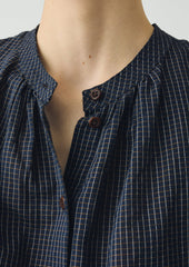Slubby Check Short Sleeve Shirt | Ink