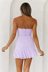 Face On Magazines Dress Lilac