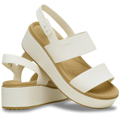 Brooklyn Matte Wrap Low Wedge - Chalk/Tan