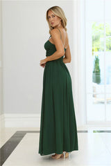 Dance Under Rain Maxi Dress Emerald