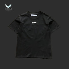 Off - White Chest Logo Tee – Black - ESSENTIALS EGYPT