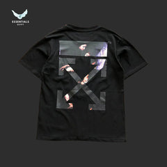 Off - White Chest Logo Tee – Black - ESSENTIALS EGYPT