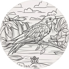 Coloring Book Series DyeMax - Parrot