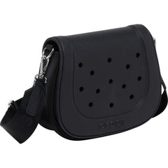 CROSSBODY WITH EVA FRONT FLAP - BLACK
