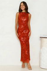 Amani Maxi Dress Rust
