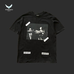 Off - White Diag Spray Tee – Black/White - ESSENTIALS EGYPT