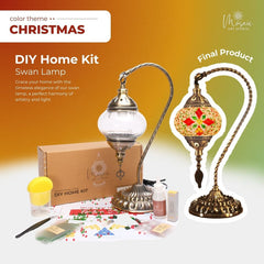 DIY Turkish Mosaic Lamp Kit – Christmas Theme