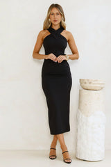 Crushing On You Midi Dress Black
