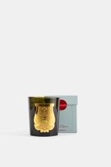 Trudon Gabriel bougie parfumée avec coffret cadeau bleu gris et sceau rouge, vue ensemble produit