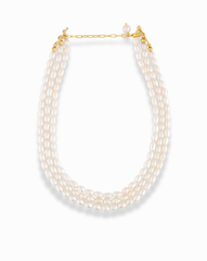 Joanna Pearl Layered Choker Necklace - Mod + Jo - Jewelry built to last, advanced plating technology
