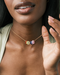 Juno Flower Gemstone Spacer - Mod + Jo - Jewelry built to last, advanced plating technology