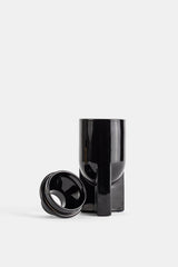 Rick Owens bougie L'apparition 200g couvercle déposé vue dessus intérieur noir laqué reflets brillants SS26