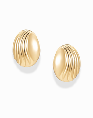 Lena Textured Dome Hoops - Mod + Jo - Jewelry built to last, advanced plating technology