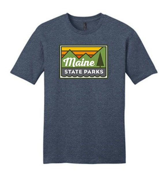 Maine State Parks Heathered Navy Tee