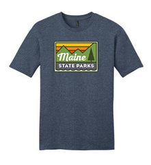 Maine State Parks Heathered Navy Tee