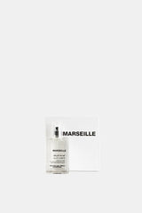 Comme des Garçons Parfums Marseille EDT boîte blanche typographie noire sobre et flacon verre 50ml