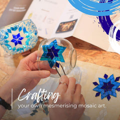 Mosaic Candle Holder DIY Home Kit "AEGEAN"