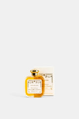 Coffret parfum Santa Maria Novella Muschio Oro cologne ambrée bouchon doré et boîte crème Firenze