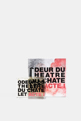 Comme des Garçons Parfums coffret Odeur du Théâtre du Châtelet boîte graphique rouge et gris avec flacon 200ml