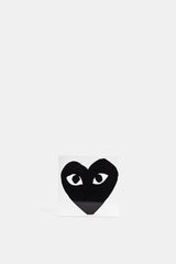 Comme des Garçons Parfums Play Black EDT sticker autocollant cœur noir regard graphique minimaliste fond blanc