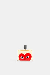 Comme des Garçons Parfums Play Red Eau de Toilette 100ml flacon transparent motif cœur rouge yeux iconique
