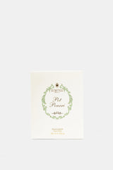 Santa Maria Novella Pot Pourri savon liquide étui blanc vue face motif baroque vert or 250ml