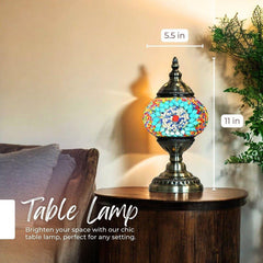Ready-made Mosaic Lamp - Sapphire Sunflower