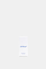 Packaging boîte blanche Off-White Solution No.9 Eau de Parfum inscription bleue sobre minimaliste