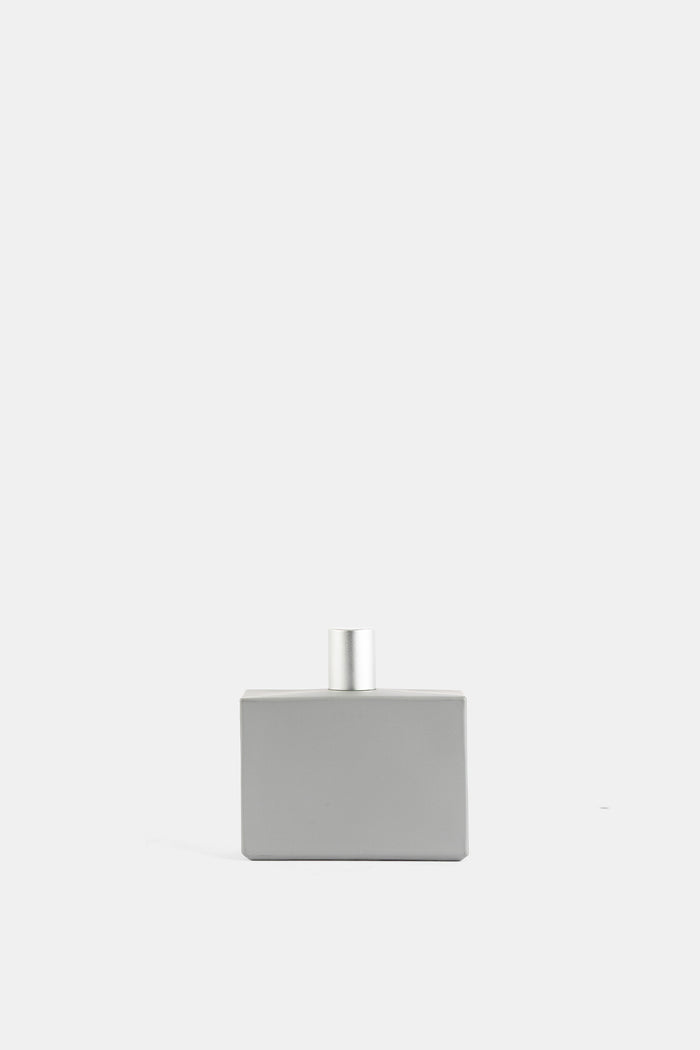 Standard Eau de Toilette 100 ml flacon rectangulaire minimaliste gris mat bouchon cylindrique argenté parfum femme FW26