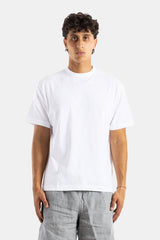 Handvaerk t-shirt oversize col rond coton Pima blanc coupe ample tombé structuré homme FW25