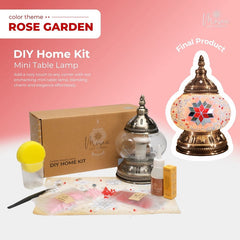 Turkish Mosaic Lamp DIY Kit β Rose Garden Theme