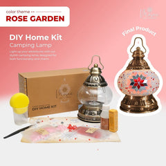 Turkish Mosaic Lamp DIY Kit β Rose Garden Theme