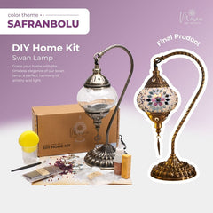 Turkish Mosaic Lamp DIY Kit – Safranbolu Color Palette