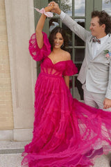 Fairytale Lavendere Off the Shoulder Princess Gown