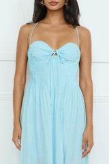 Discover Yourself Maxi Dress Blue