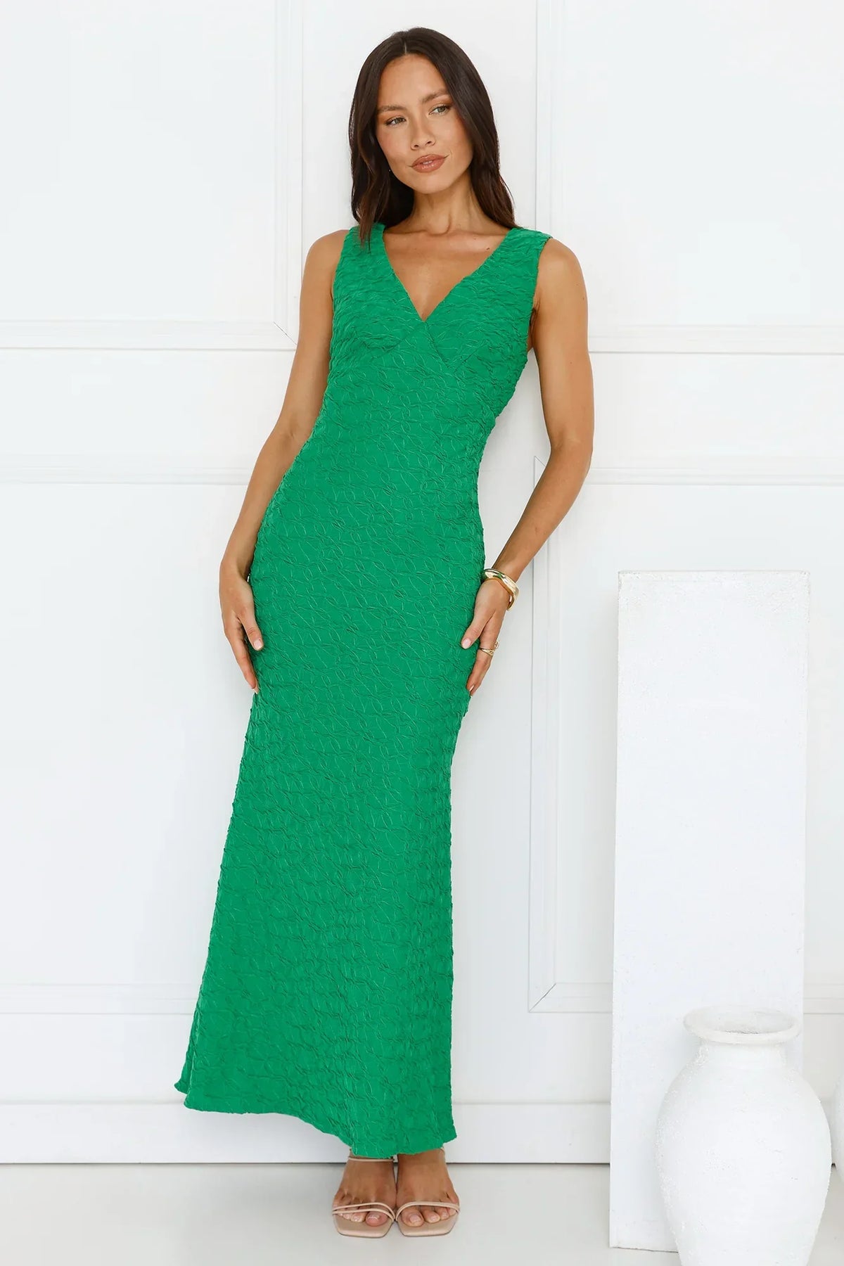 Diamond Delights Maxi Dress Green