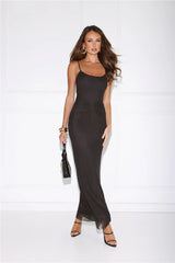 Dreamy Whisper Maxi Dress Black