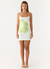 Deimia Knit Mini Dress - White