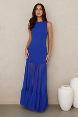 Chic Whispers Maxi Dress Blue