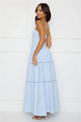 Chic At Sunset Maxi Dress Blue