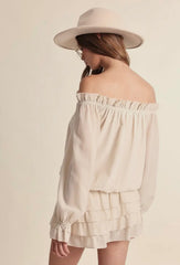 Nessa Off the Shoulder dress - Restock