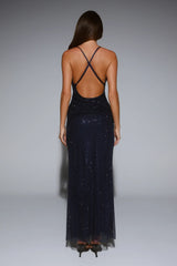 Exclusive Events Maxi Dress Navy