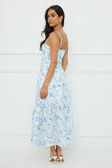 Bright Mornings Maxi Dress Blue