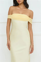 Daisy Darling Strapless Maxi Dress Yellow