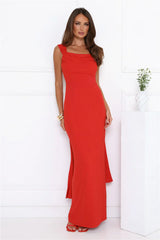 Crimson Crush Maxi Dress Red
