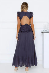 Evening Luxe Maxi Dress Navy
